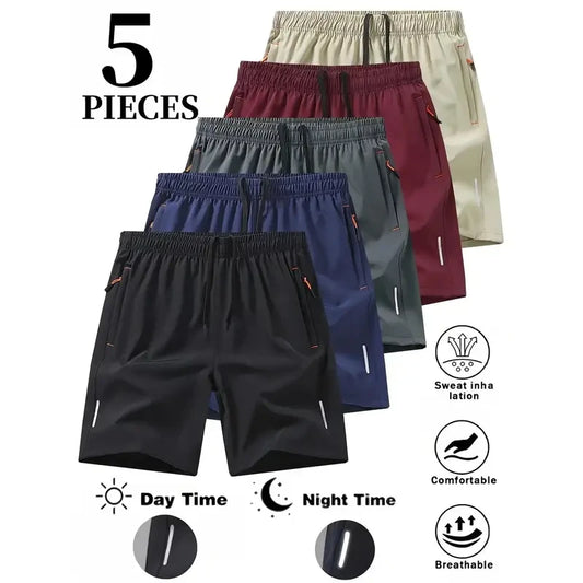 Mr. Pink Dry-Fit Athleisure Gym Shorts